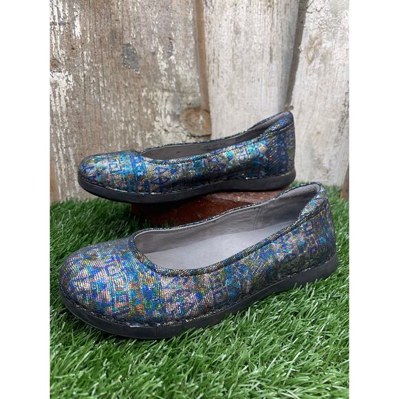 Alegria Petal Rave on the Nile Ballet Comfort Flats Leather Women's 8.5 - Picture 1 of 6